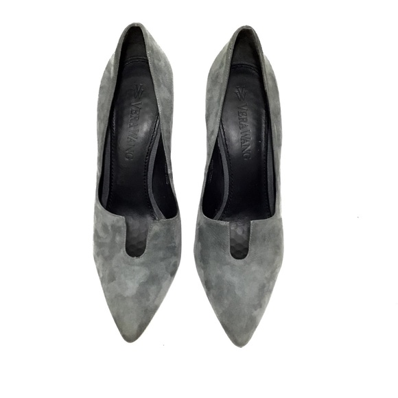 🌹VERA WANG COLLECTION Hunter Green Suede Pumps🌹 - Picture 5 of 8